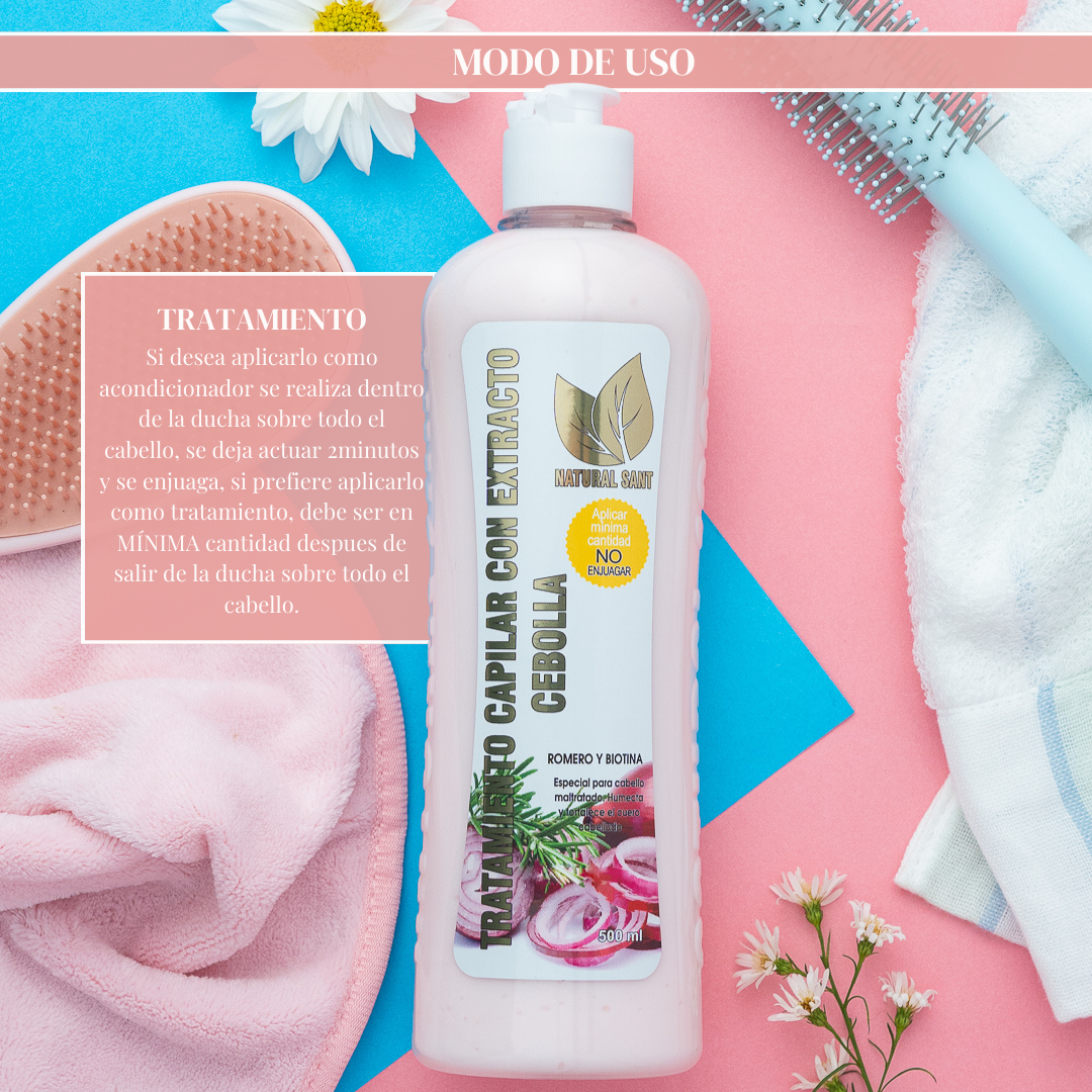 Cebolla, Biotina y Romero - Tratamiento - JosaBeauty
