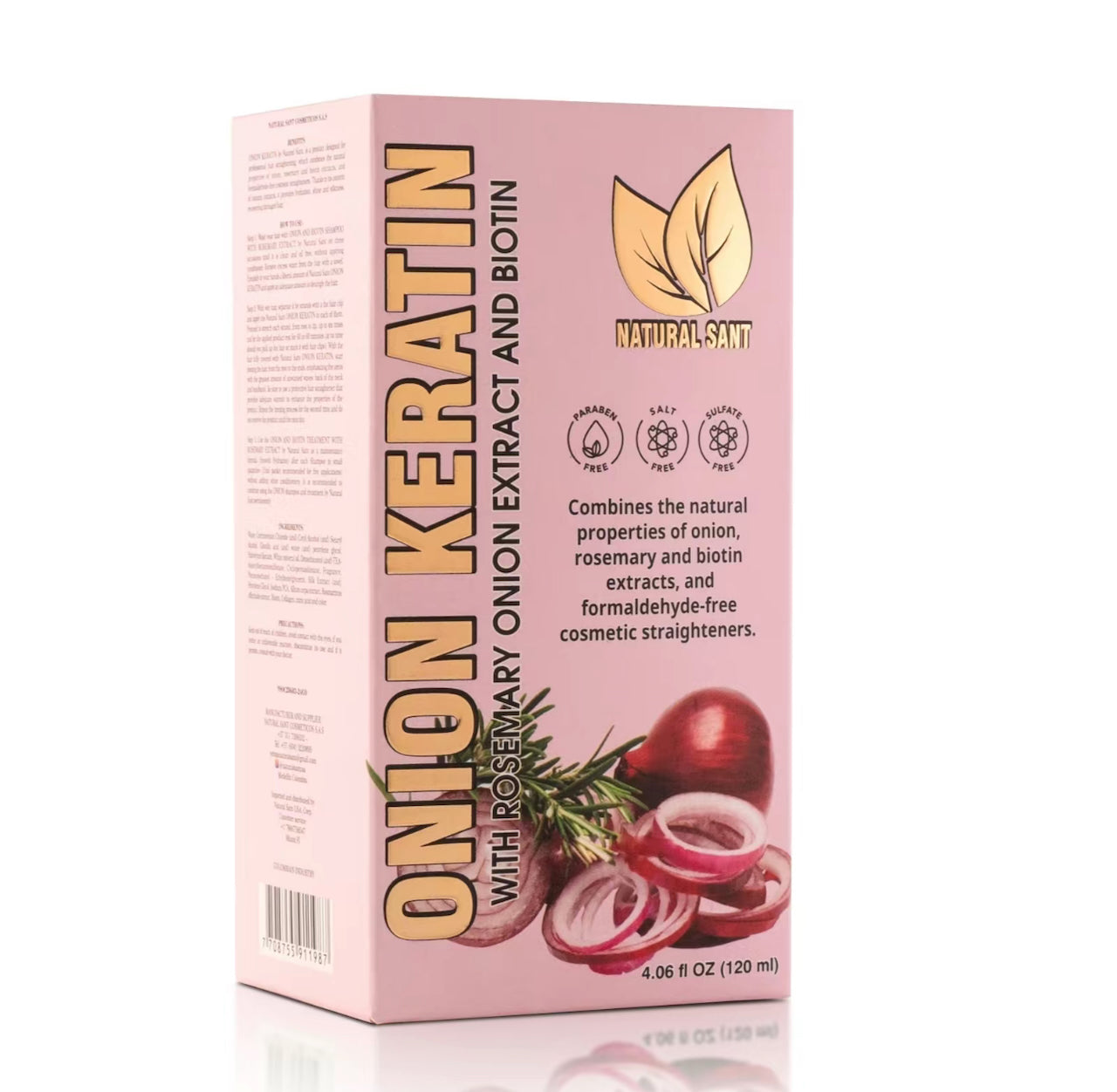 Natural Sant - Duo Box Onion Keratin w/ Rosemary and Biotin Shampoo