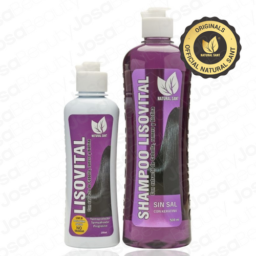 Natural Sant - LisoVital - Shampoo y Treatment Combo