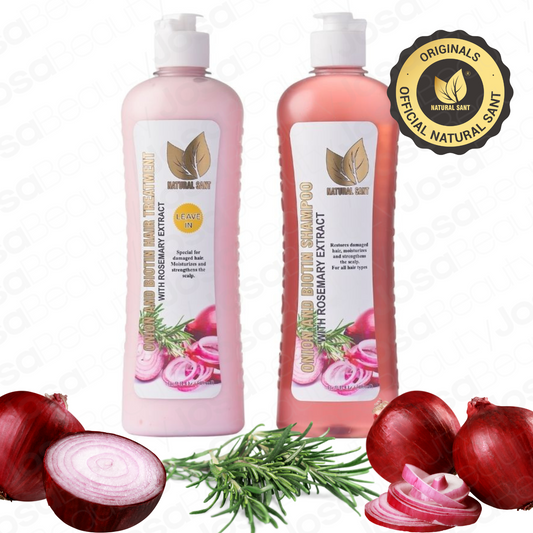 Natural Sant - Onion, Romero & Biotin -  Shampoo & Treatment Combo