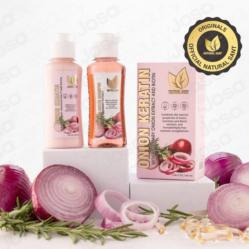 Natural Sant - Duo Box Onion Keratin w/ Rosemary and Biotin Shampoo